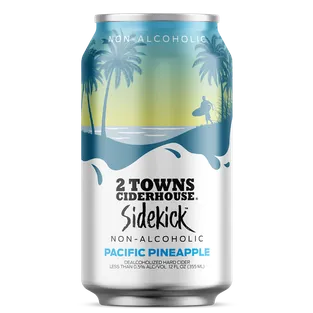 2 Towns Ciderhouse Sidekick Non-Alcoholic Pacific Pineapple