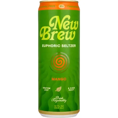 New Brew Euphoric Seltzer Mango 12oz Can