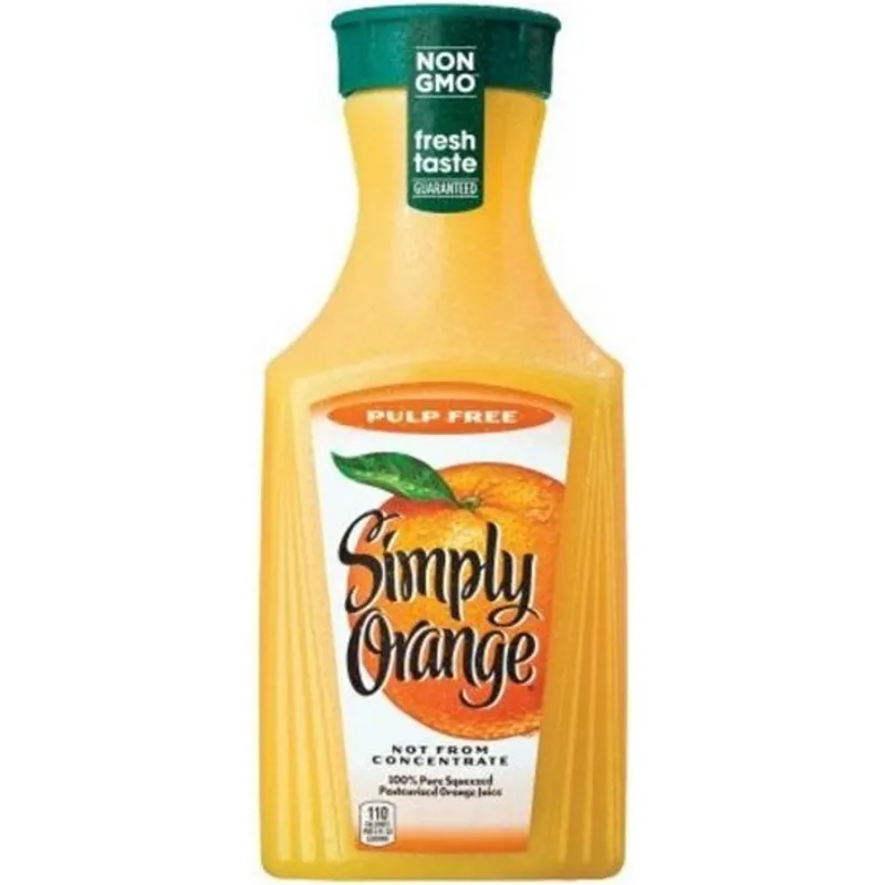 Simply Orange Orange Juice Pulp Free Not From Concentrate view 1