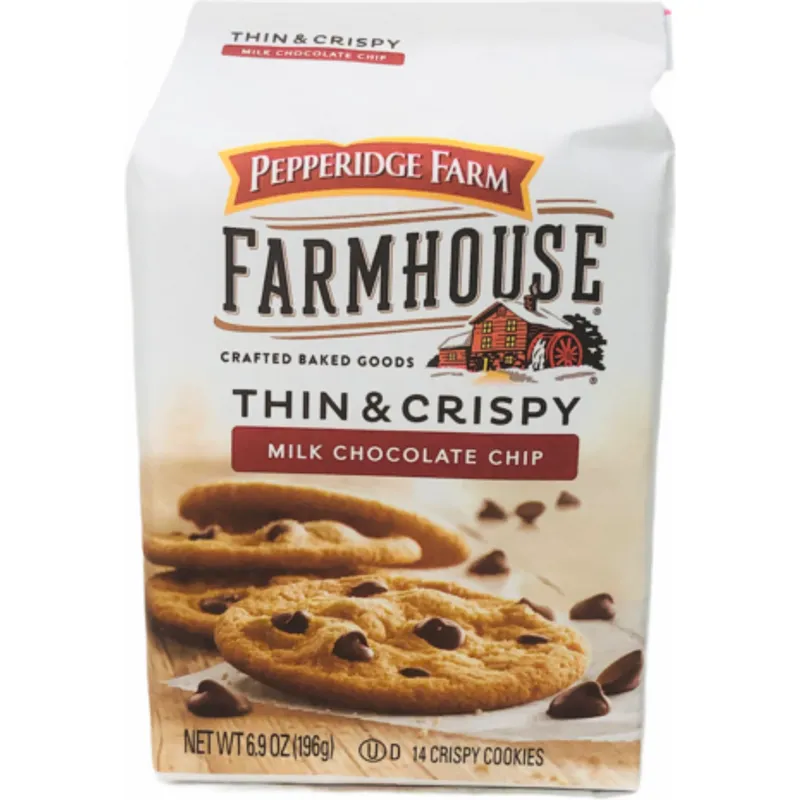 Pepperidge Farm Farmhouse Thin and Crispy Milk Chocolate Chip Cookies view 1