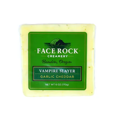 Face Rock Creamery Vampire Slayer Garlic Cheddar 6 oz