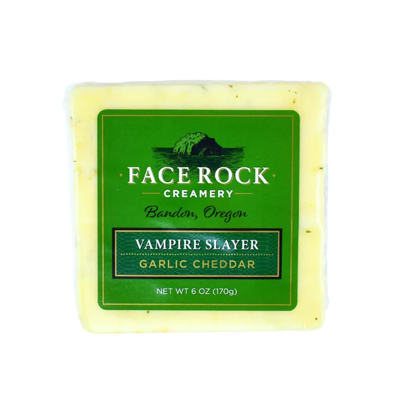 Face Rock Creamery Vampire Slayer Garlic Cheddar view 1