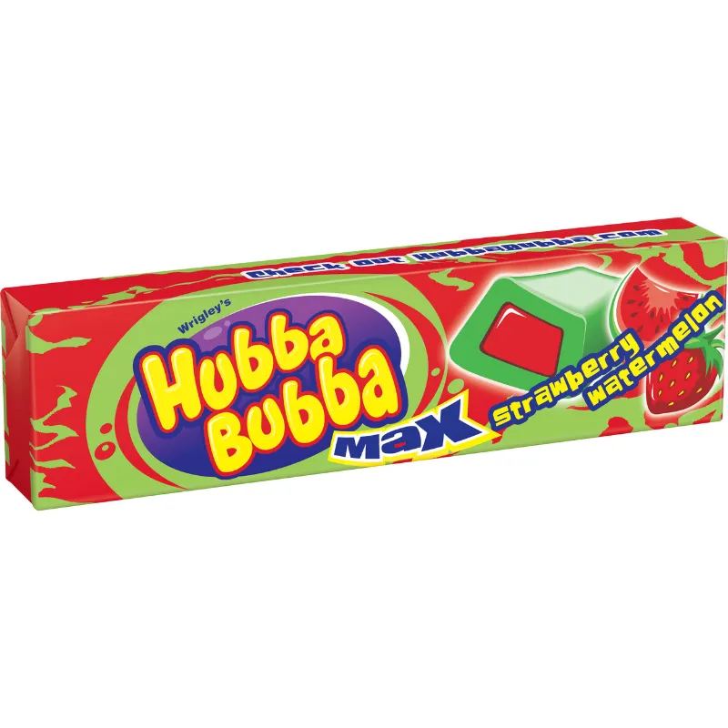 Hubba Bubba Strawberry Watermelon Gum view 1
