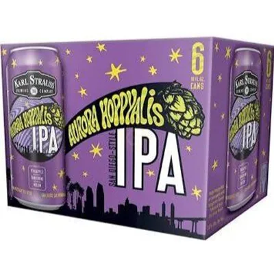 Karl Strauss Aurora Hoppyalis IPA 6 Pack 16oz Cans