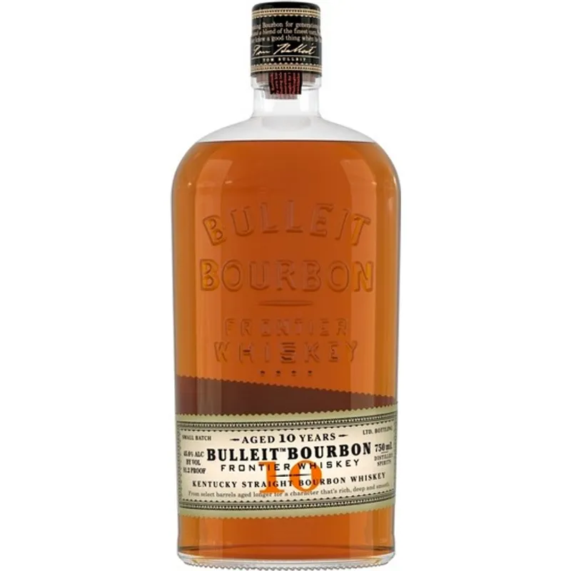 Bulleit Frontier Whiskey Kentucky Straight Bourbon Whiskey 10 Year view 1