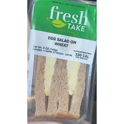 Fresh Take Egg Salad Sandwich Wheat 5 oz
