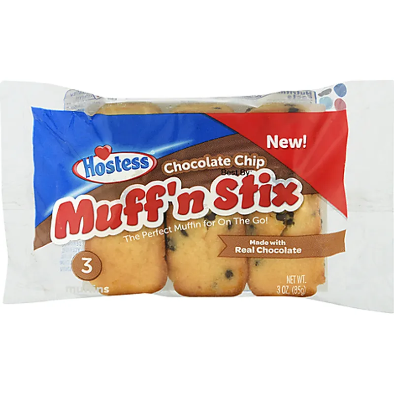 Hostess Chocolate Chip Muff’n Stix view 1