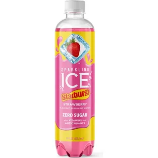 Sparkling Ice Starburst Strawberry Flavored Water