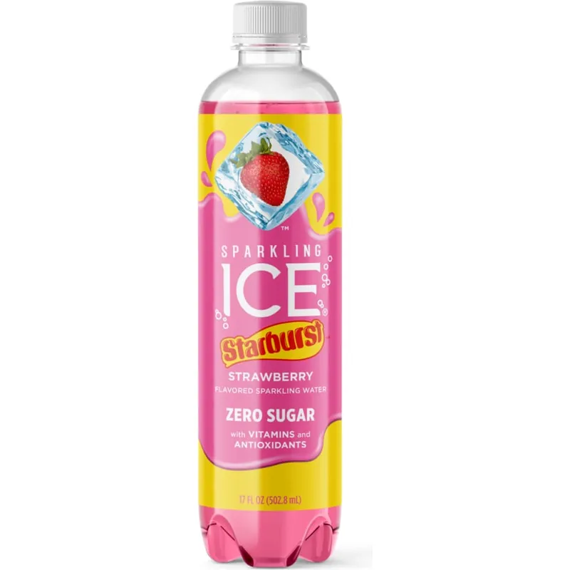 Sparkling Ice Starburst Strawberry Flavored Water view 1