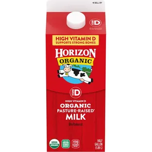 Horizon Organic Whole High Vitamin D Milk Box