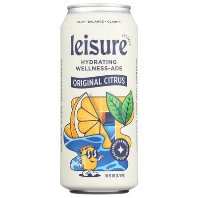 Leisure Hydration Lemonade 16 oz Can