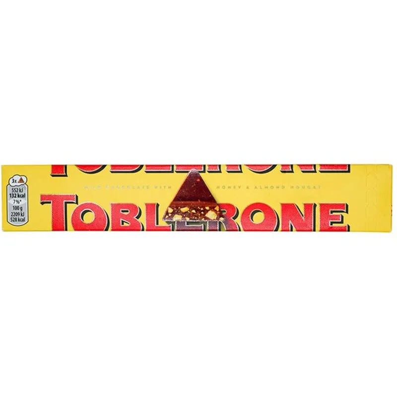 Toblerone Swiss Milk Chocolate Honey Almond view 1