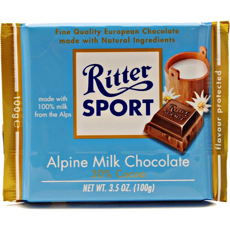 Ritter Sport Alpine Milk Chocolate view 1