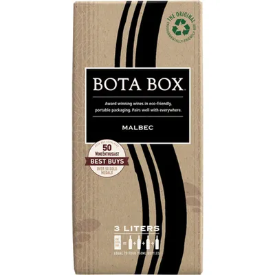 Bota Box Malbec, 3 L Box (13.5% ABV)