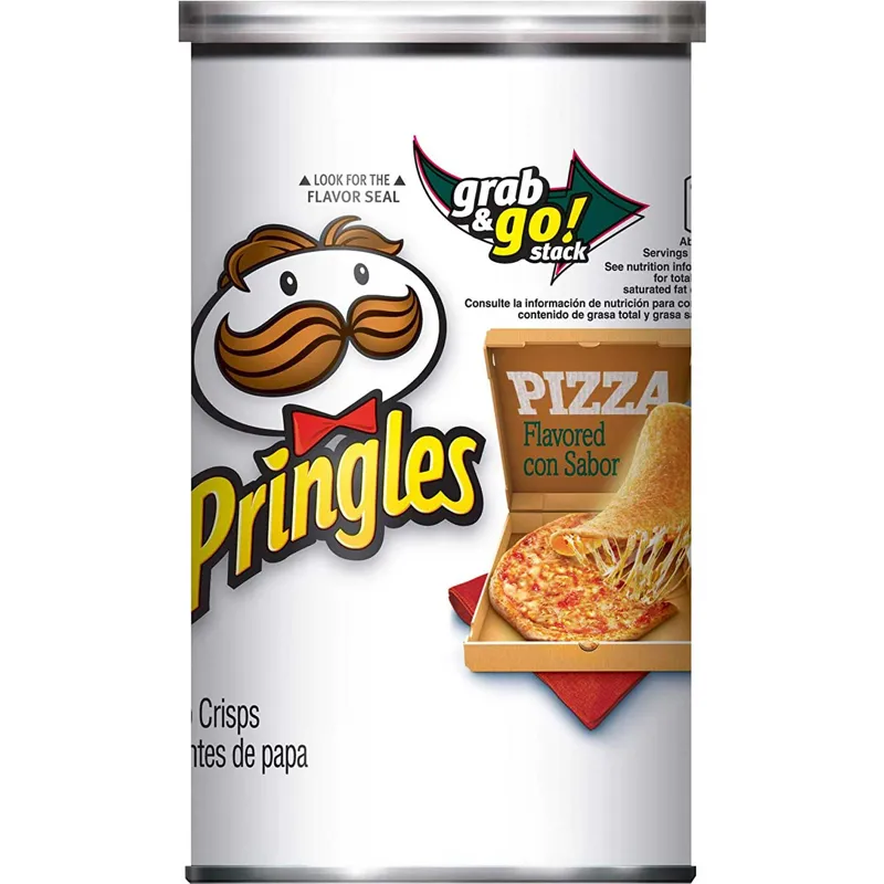 Pringles Grab And Go Stack Potato Crisps Pizza view 1