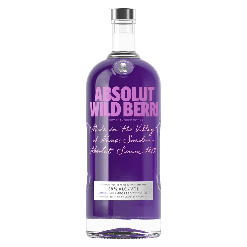 Absolut Berry Flavored Vodka Wild Berri view 1