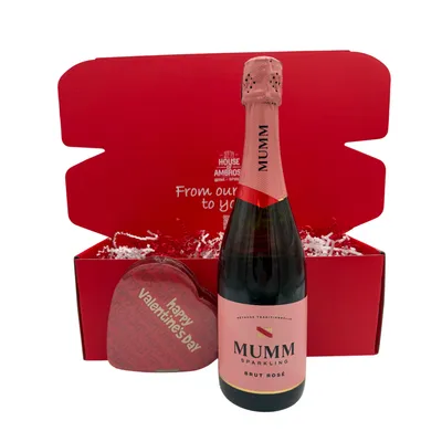 Valentine's Mumm Napa Rose Box