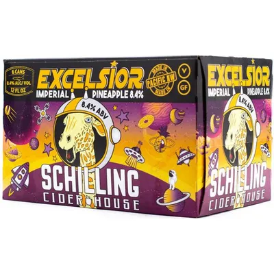 Excelsior Imperial Pineapple Schilling Cider House 6 Pack 12oz Cans