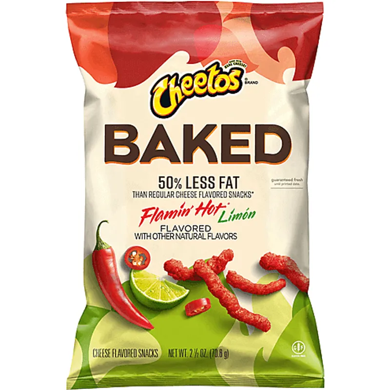 Cheetos Baked Flamin' Hot Limón Cheese Flavored Snacks view 1
