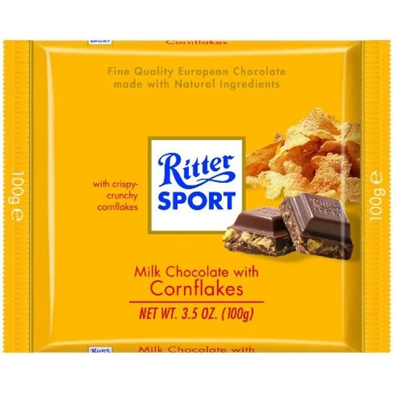 Ritter Sport Chocolate Bar Milk Corn Flakes view 1
