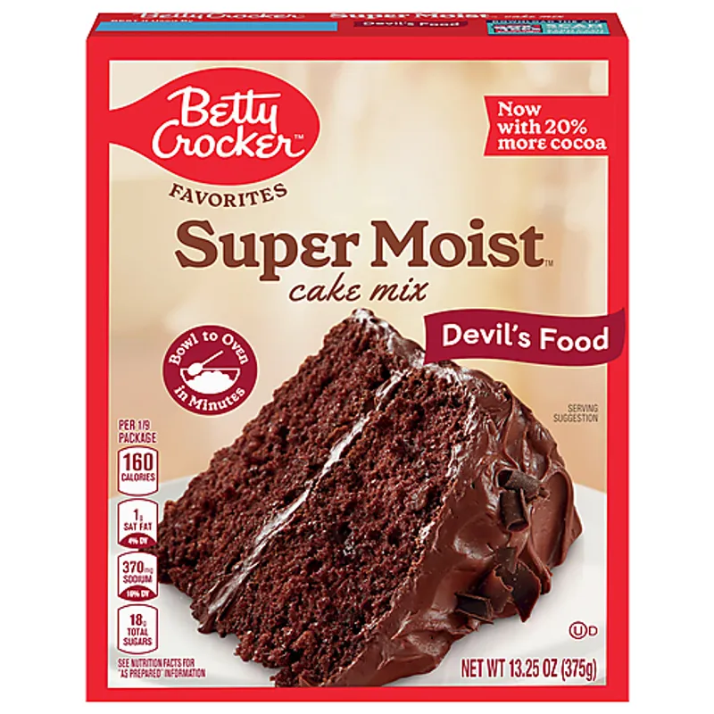 Betty Crocker Super Moist Devil's Food Cake Mix view 1