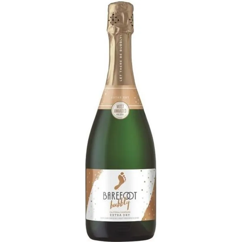 Barefoot Bubbly Extra Dry Champagne Blend Sparkling Wine view 1