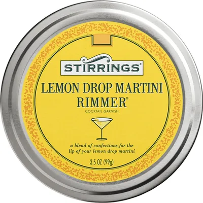 Stirrings Lemon Drop Rimmer 3.5 oz Tin Canister