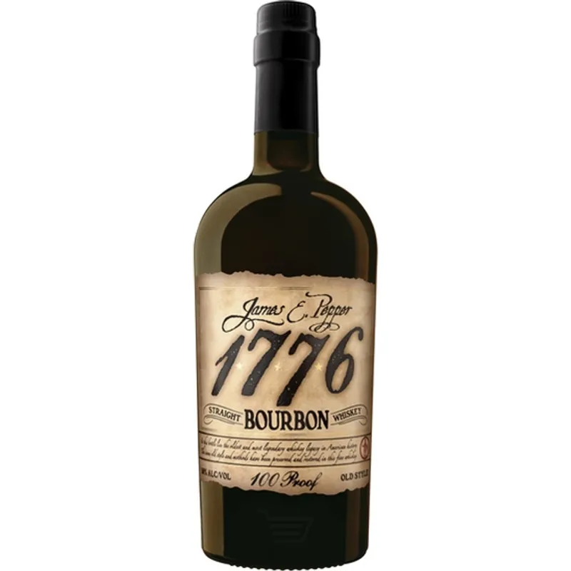 James E. Pepper 1776 Straight Bourbon Whiskey Old Style view 1