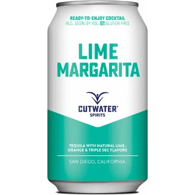 Cutwater Spirits Lime Tequila Margarita Cocktail 12 oz Can