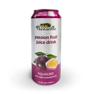 Pocasville Passion Fruit Juice Drink 16.5 oz
