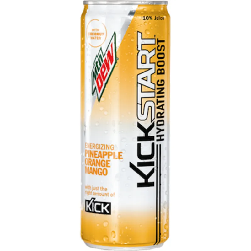 Mountain Dew Kickstart Hydrating Boost Energizing Pineapple Orange Mango view 1