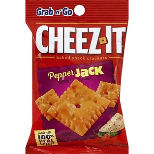 Cheez-It Baked Snack Crackers Pepper Jack - Grab n' Go