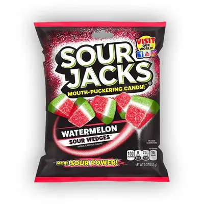 Sour Jacks Watermelon Sour Wedges 5 oz Bag