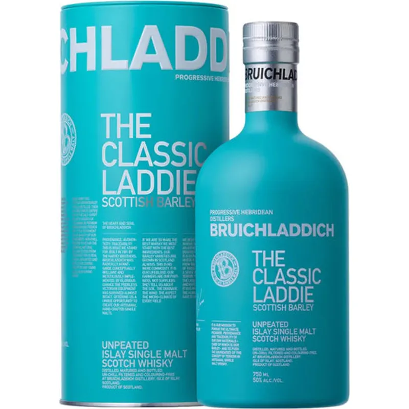 Bruichladdich Scottish Barley The Classic Laddie Unpeated Islay Single Malt Scotch Whisky view 1