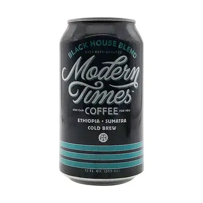 Modern Times Coffee Black House Blend Cold Brew 12 oz Can