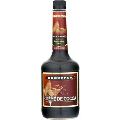 Dekuyper Crème de Cacao Dark Liqueur, 750 ml (54 % ABV)