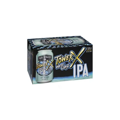 Karl Strauss Tower X West Coast IPA 6 Pack 12 oz Cans