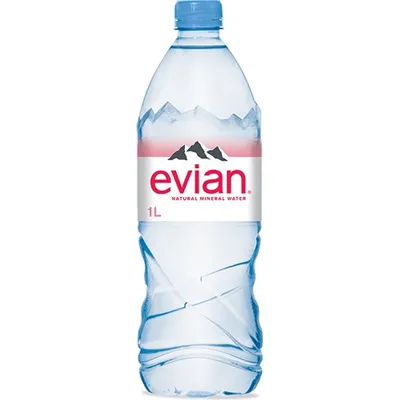 Evian Water 1L Bottle