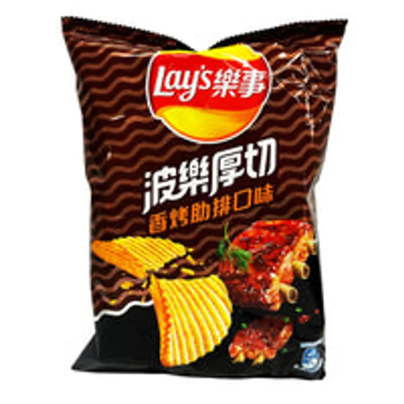 Lay's - 乐事 Rich Cut Potato Chips BBQ Flavor view 1