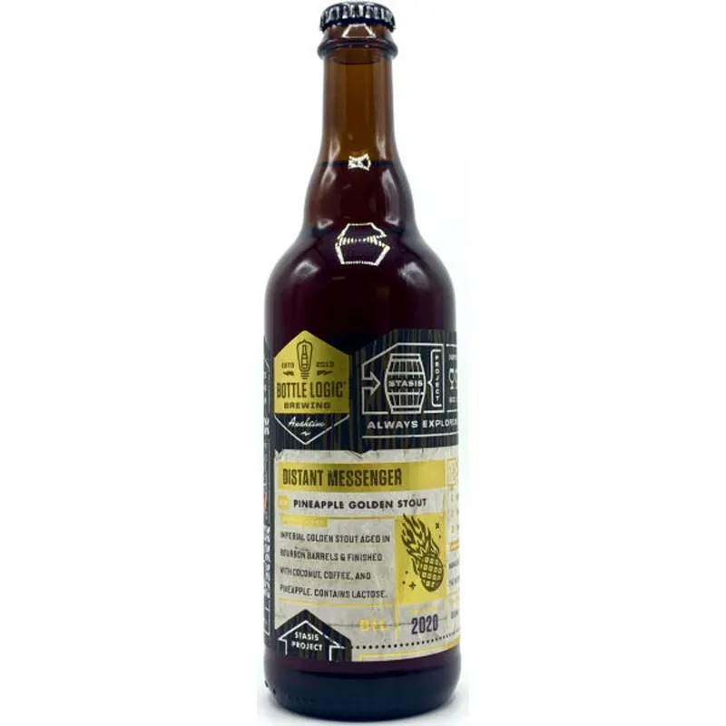 Bottle Logic Brewing Co. Distant Messenger Pineapple Golden Stout 2020 view 1
