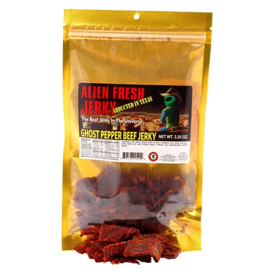 Alien Fresh Jerky Ghost Pepper Beef Jerky 3.25 oz Bag