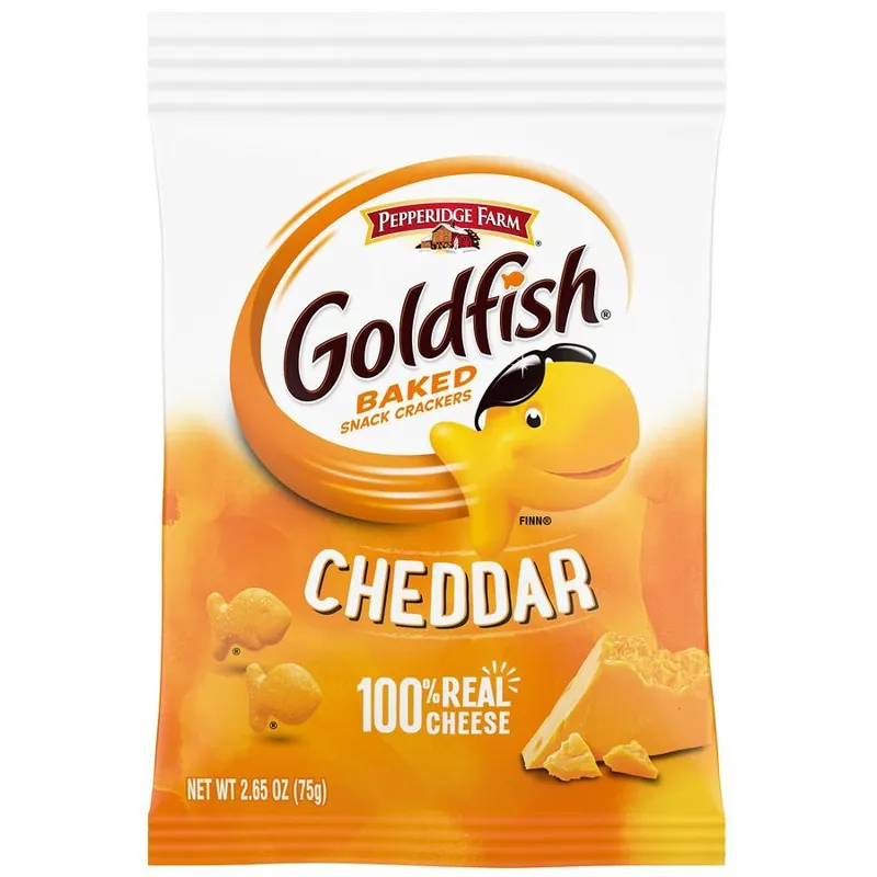 Pepperidge Farm Goldfish Baked Snack Crackers Cheddar view 1