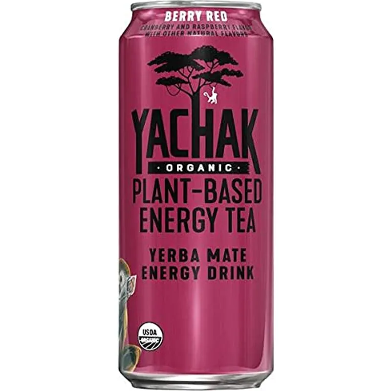 Yachak Organic Yerba Mate Berry Red Energy Drink view 1