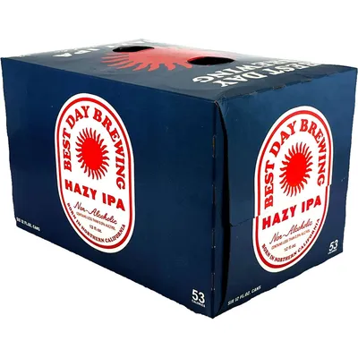 Best Day Brewing Hazy IPA Non-Alcoholic 6 Pack 12oz Cans