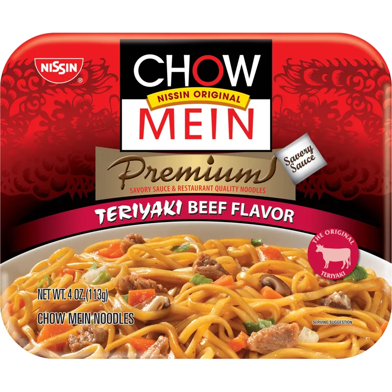 Nissin Chow Mein Teriyaki Beef Flavor Box view 1