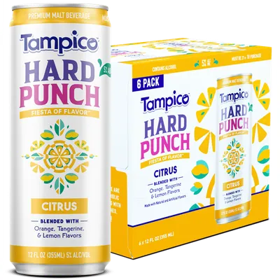Tampico Hard Punch Citrus 6 Pack 355mL Can