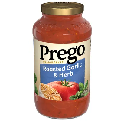 Prego Roasted Garlic & Herb Pasta Sauce 24 oz Jar