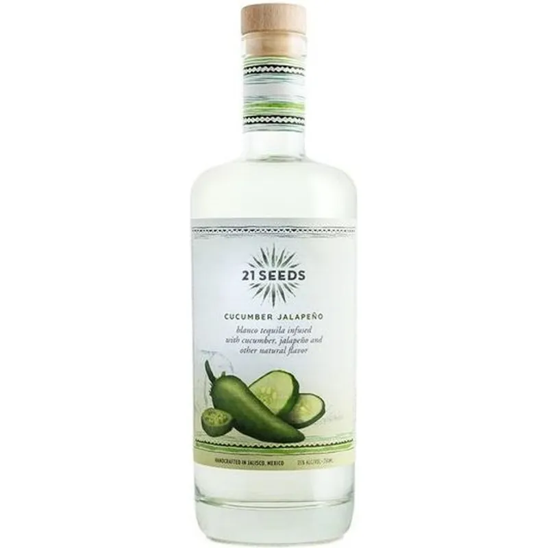 21 Seeds Cucumber Jalapeno Blanco Tequila view 1