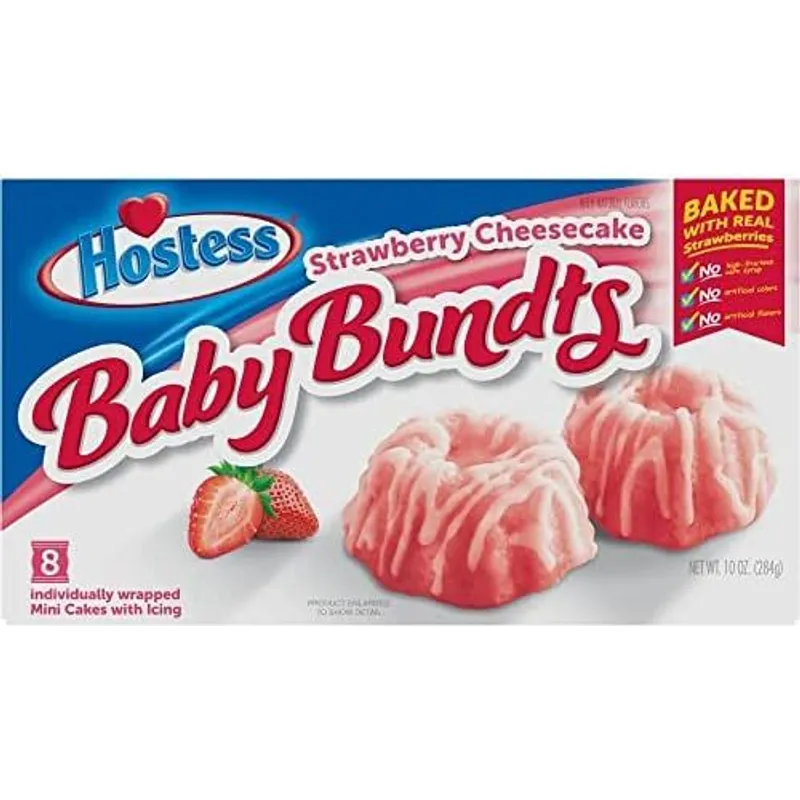 Hostess Mini Cakes, Strawberry Cheesecake view 1