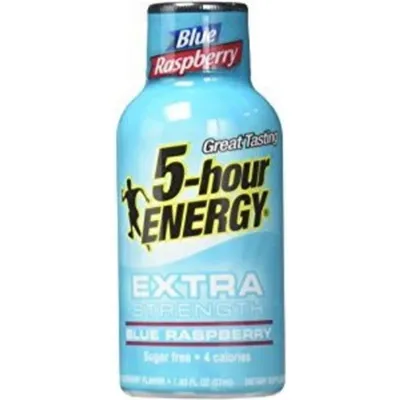 5 Hour Energy Extra Strength Blue Raspberry 1.93oz Bottle